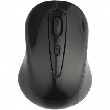 Logo trade promotional giveaway photo of: Stanford wireless mouse, black