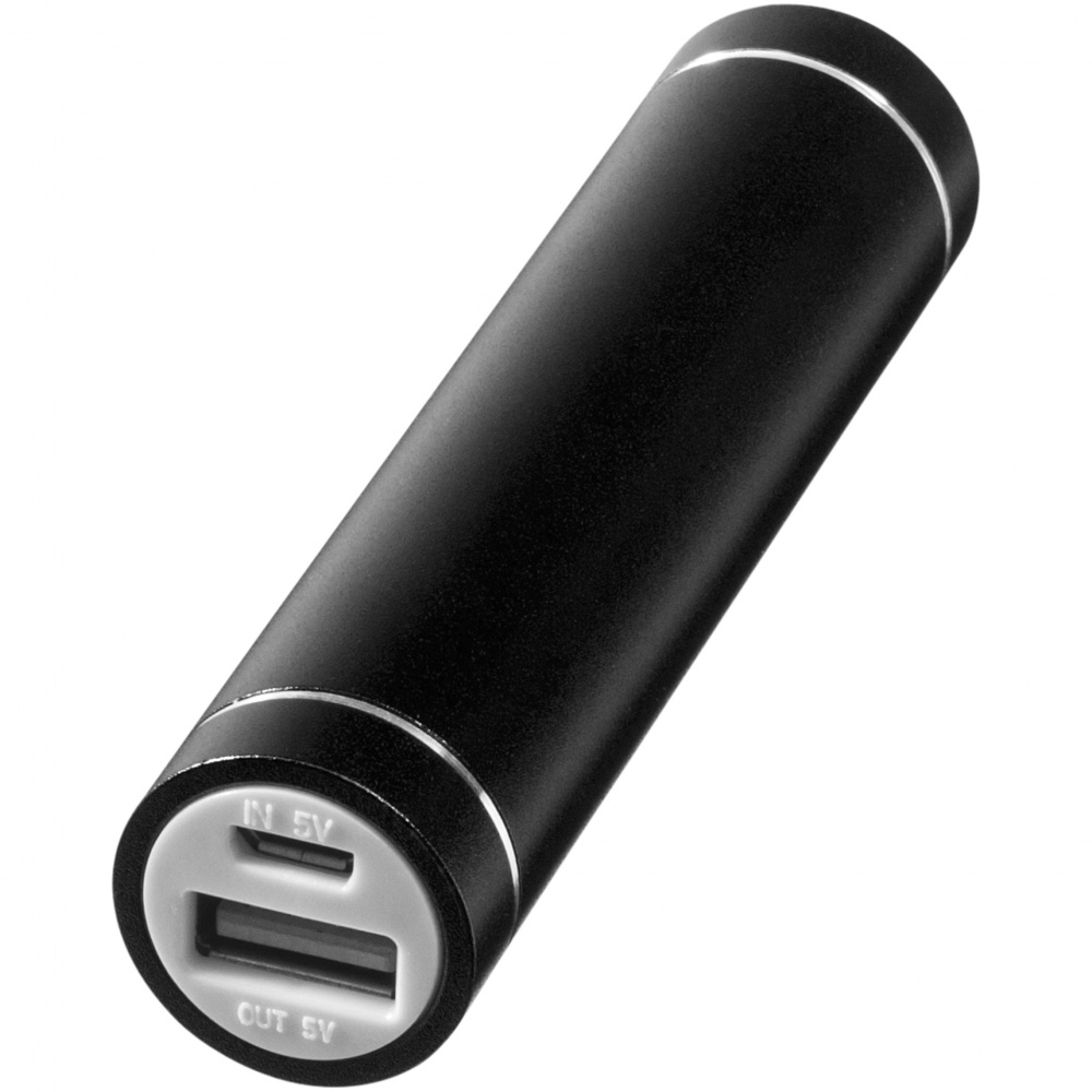 Logotrade promotional product picture of: Bolt alu power bank 2200mAh, black