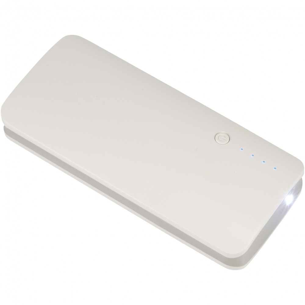 Logotrade promotional items photo of: Spare 10000 mAh Power Bank, white