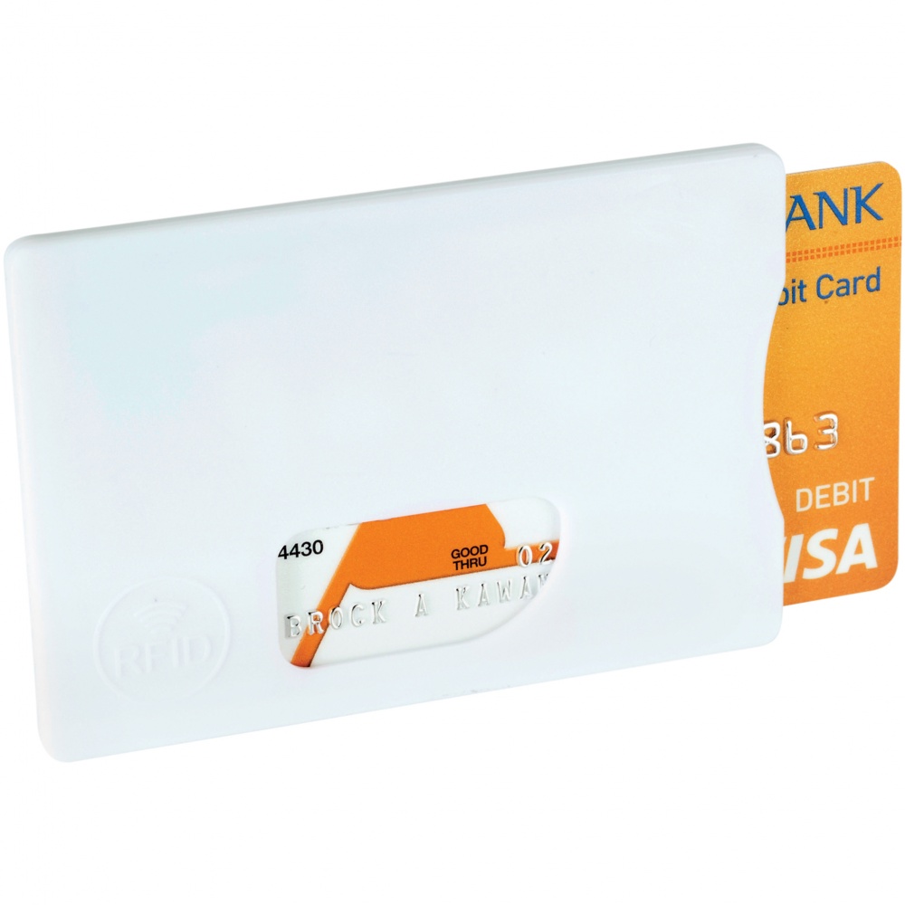 Logo trade advertising products image of: RFID Credit Card Protector, white