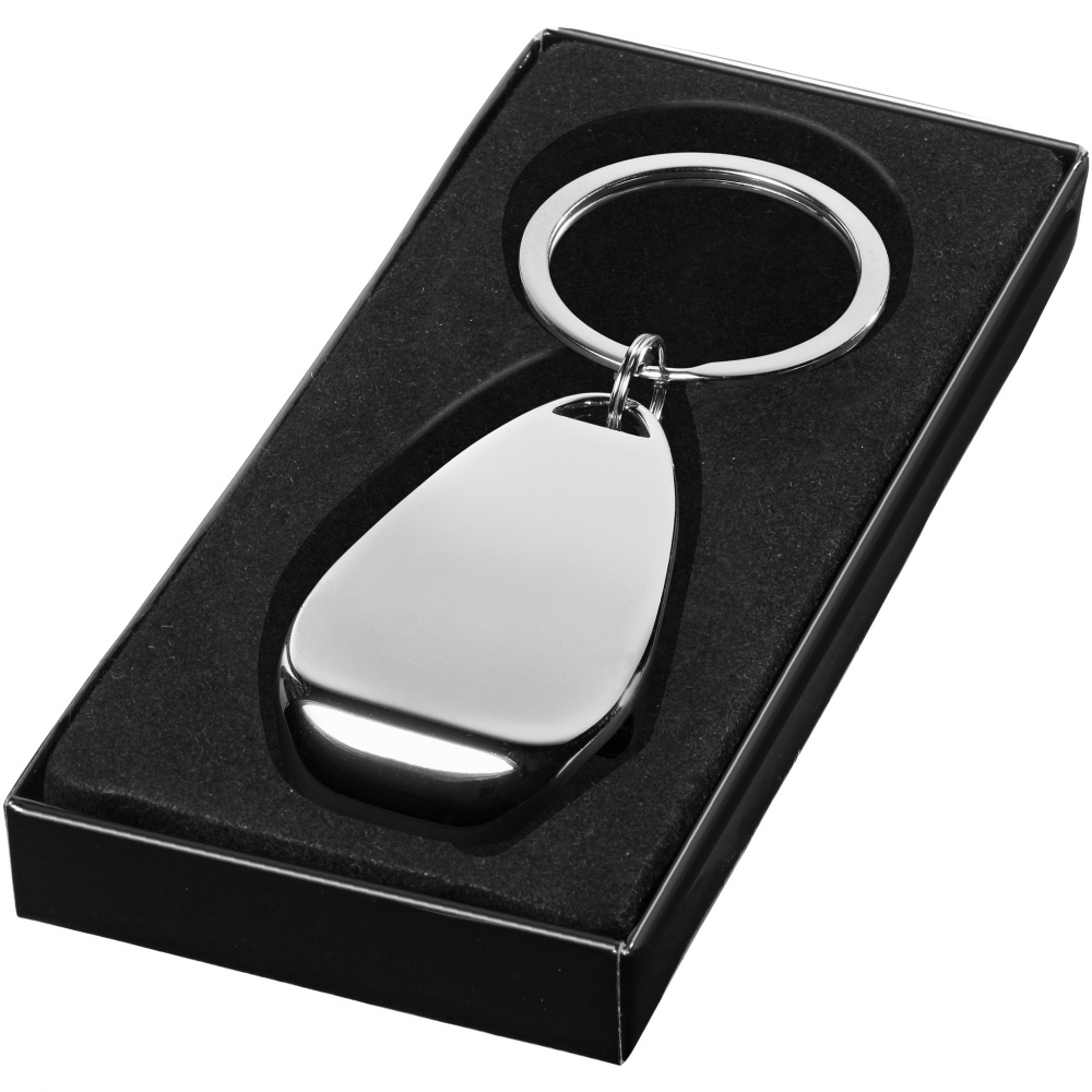 Logotrade promotional giveaway picture of: Bottle opener key chain, silver