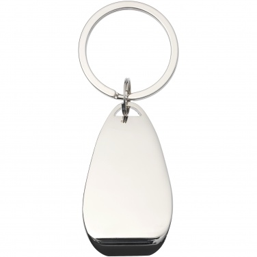 Logo trade corporate gifts picture of: Bottle opener key chain, silver