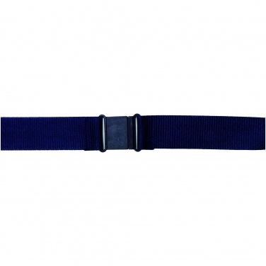 Logo trade promotional products picture of: Yogi lanyard with detachable buckle, navy blue