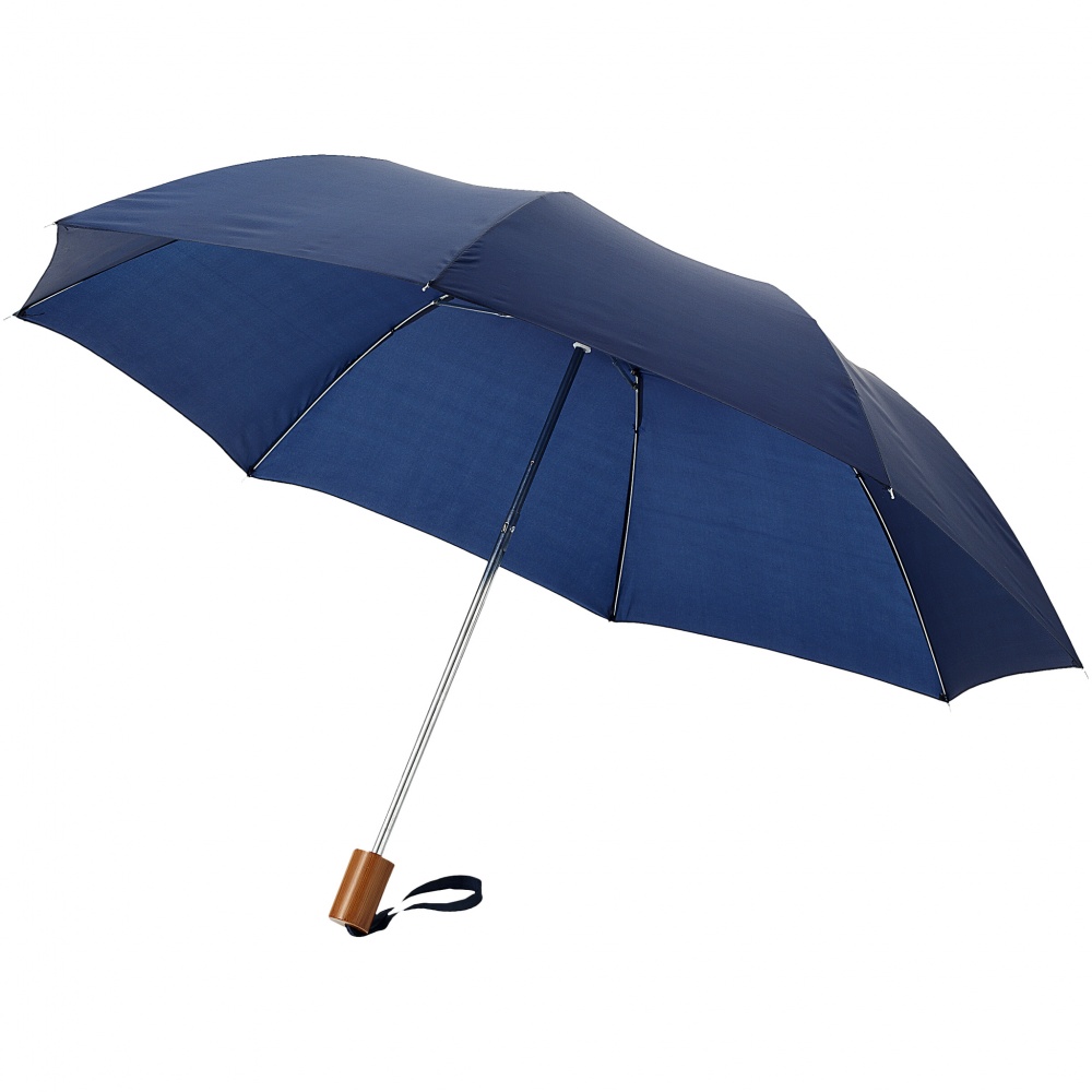 Logotrade promotional item image of: 20" 2-Section umbrella Oho, navy blue