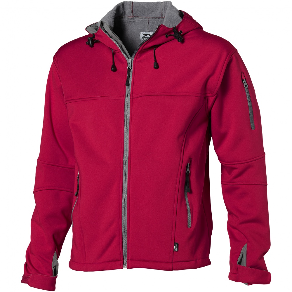 Logo trade promotional merchandise photo of: Match softshell jacket, red