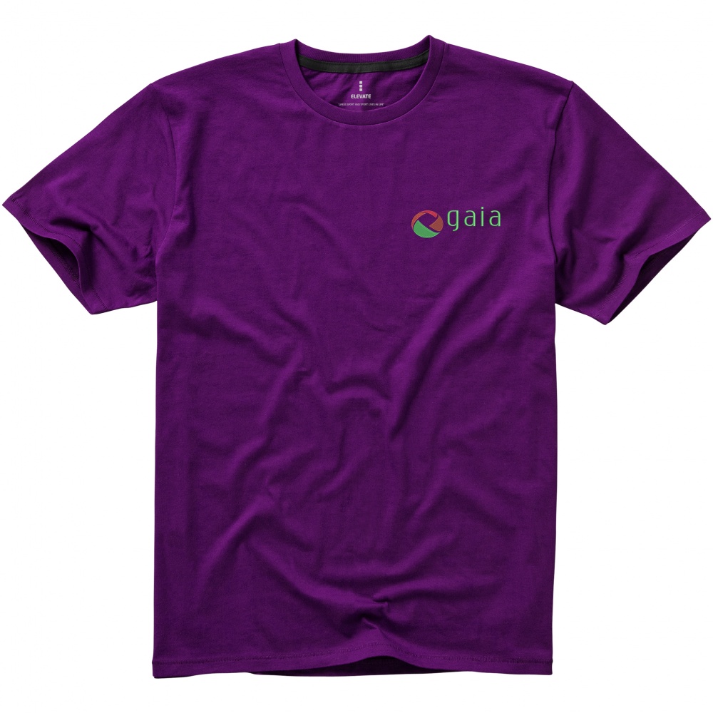 Logo trade corporate gifts picture of: Nanaimo short sleeve T-Shirt, purple