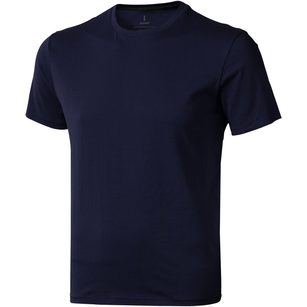 Logo trade promotional giveaway photo of: Nanaimo short sleeve T-Shirt, navy