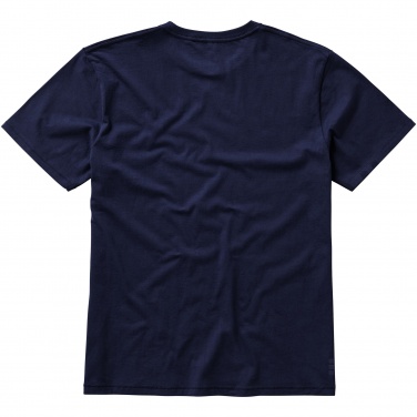 Logo trade promotional merchandise picture of: Nanaimo short sleeve T-Shirt, navy