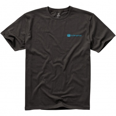 Logo trade corporate gifts picture of: Nanaimo short sleeve T-Shirt, dark grey