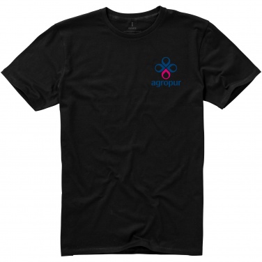 Logo trade promotional merchandise image of: Nanaimo short sleeve T-Shirt, black