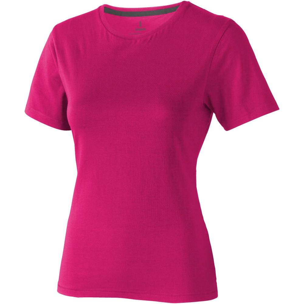 Logo trade promotional items picture of: Nanaimo short sleeve ladies T-shirt, pink