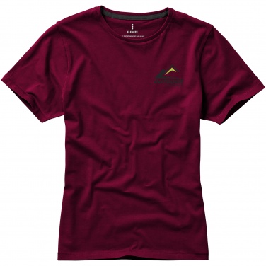 Logotrade corporate gifts photo of: Nanaimo short sleeve ladies T-shirt, dark red