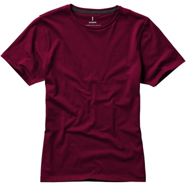 Logotrade promotional gifts photo of: Nanaimo short sleeve ladies T-shirt, dark red