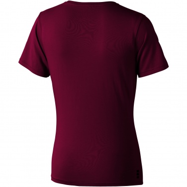 Logotrade promotional item image of: Nanaimo short sleeve ladies T-shirt, dark red