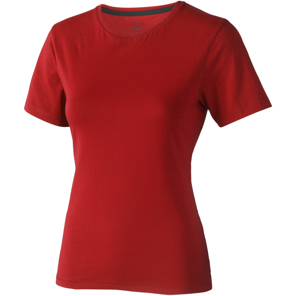 Logo trade promotional products picture of: Nanaimo short sleeve ladies T-shirt, red