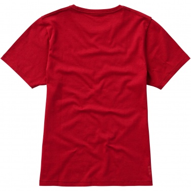 Logo trade promotional giveaways image of: Nanaimo short sleeve ladies T-shirt, red