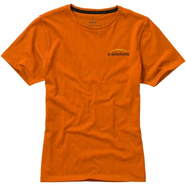 Logo trade advertising products image of: Nanaimo short sleeve ladies T-shirt, orange