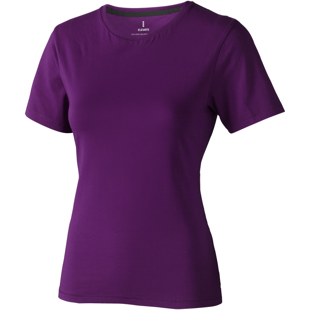 Logotrade corporate gift picture of: Nanaimo short sleeve ladies T-shirt, purple