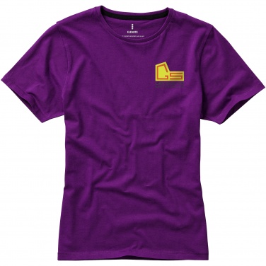 Logo trade promotional items image of: Nanaimo short sleeve ladies T-shirt, purple