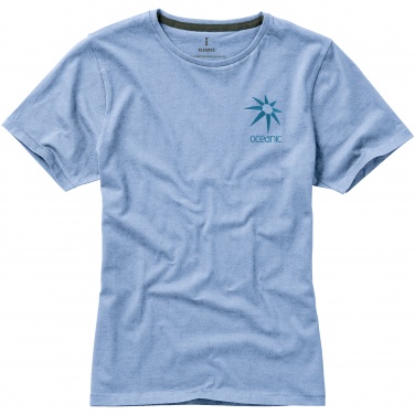 Logotrade promotional gift image of: Nanaimo short sleeve ladies T-shirt, light blue