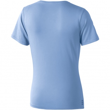 Logo trade promotional items picture of: Nanaimo short sleeve ladies T-shirt, light blue