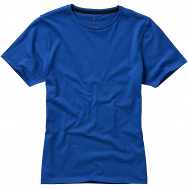 Logo trade promotional merchandise photo of: Nanaimo short sleeve ladies T-shirt, blue