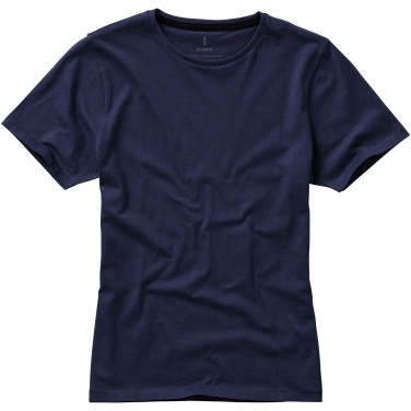 Logotrade promotional giveaway picture of: Nanaimo short sleeve ladies T-shirt, navy