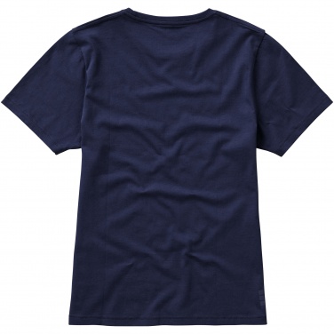 Logo trade promotional products picture of: Nanaimo short sleeve ladies T-shirt, navy