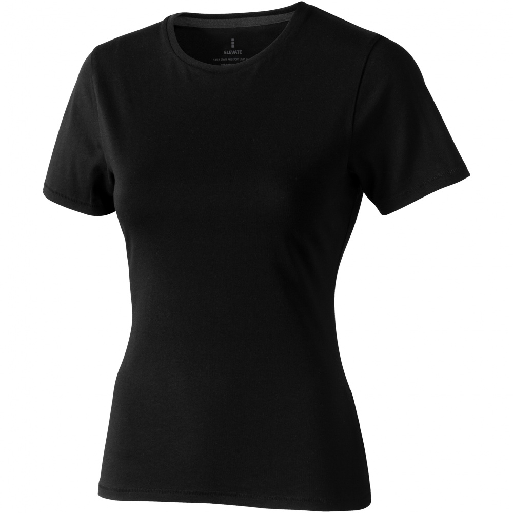 Logotrade promotional product image of: Nanaimo short sleeve ladies T-shirt, black