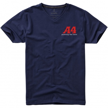 Logo trade promotional giveaway photo of: Kawartha short sleeve T-shirt, navy