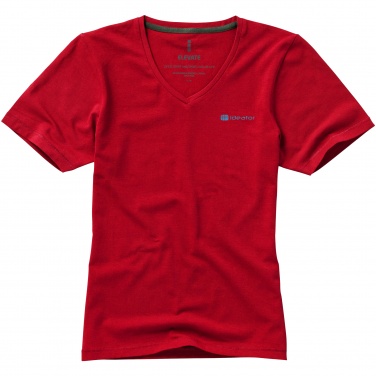 Logotrade promotional merchandise picture of: Kawartha short sleeve ladies T-shirt, red