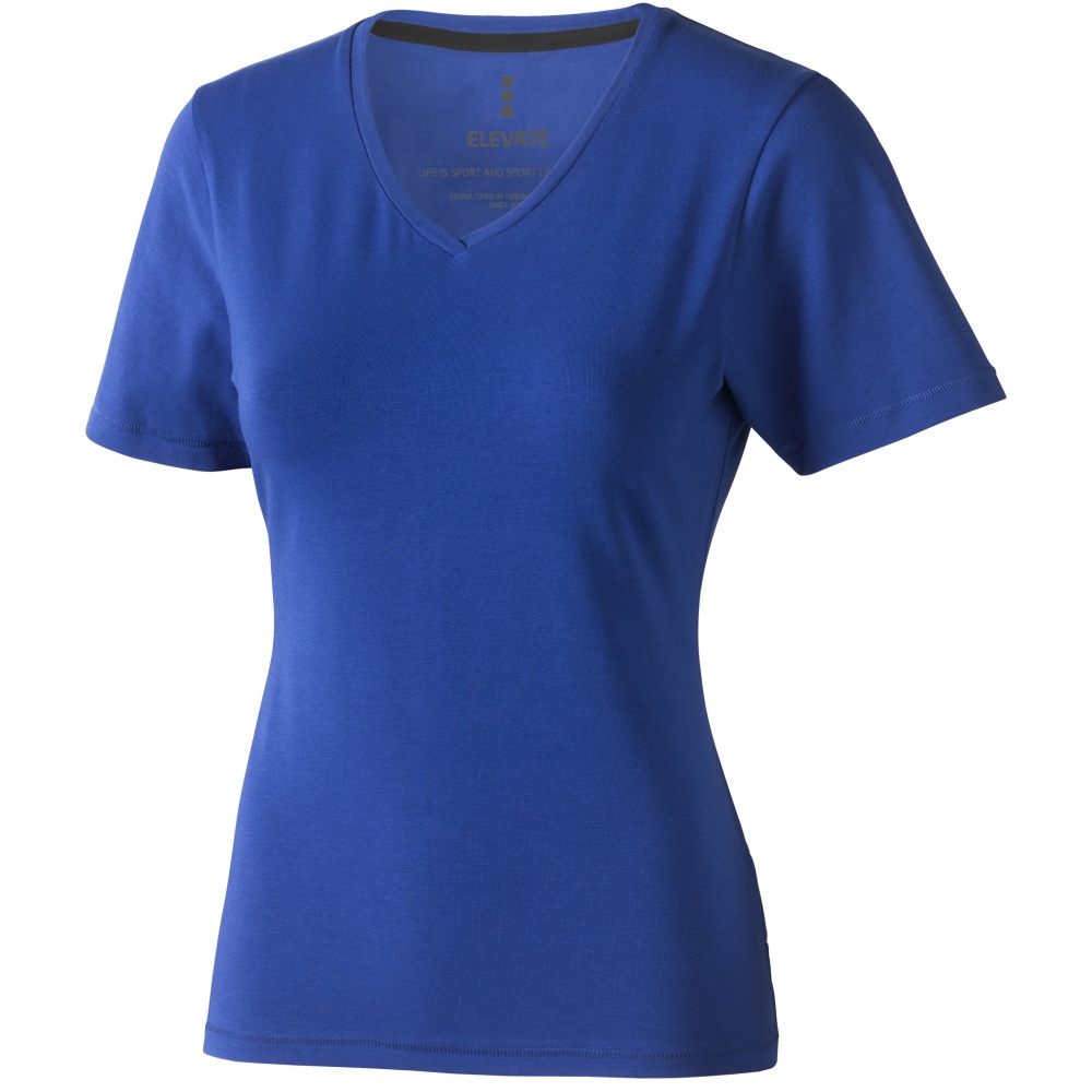 Logotrade advertising product image of: Kawartha short sleeve ladies T-shirt, blue