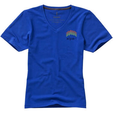 Logotrade promotional gift picture of: Kawartha short sleeve ladies T-shirt, blue