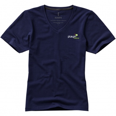 Logo trade promotional item photo of: Kawartha short sleeve ladies T-shirt, navy