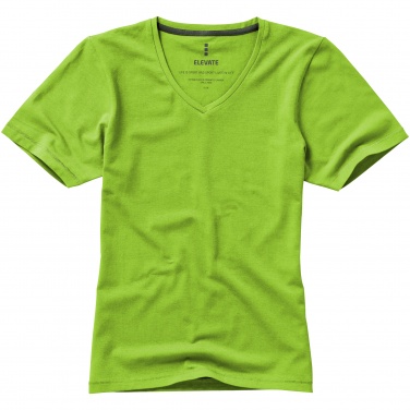 Logo trade advertising products image of: Kawartha short sleeve ladies T-shirt, light green