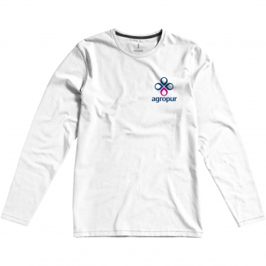 Logotrade promotional gift picture of: Ponoka long sleeve T-shirt, white