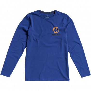 Logo trade corporate gift photo of: Ponoka long sleeve T-shirt, blue