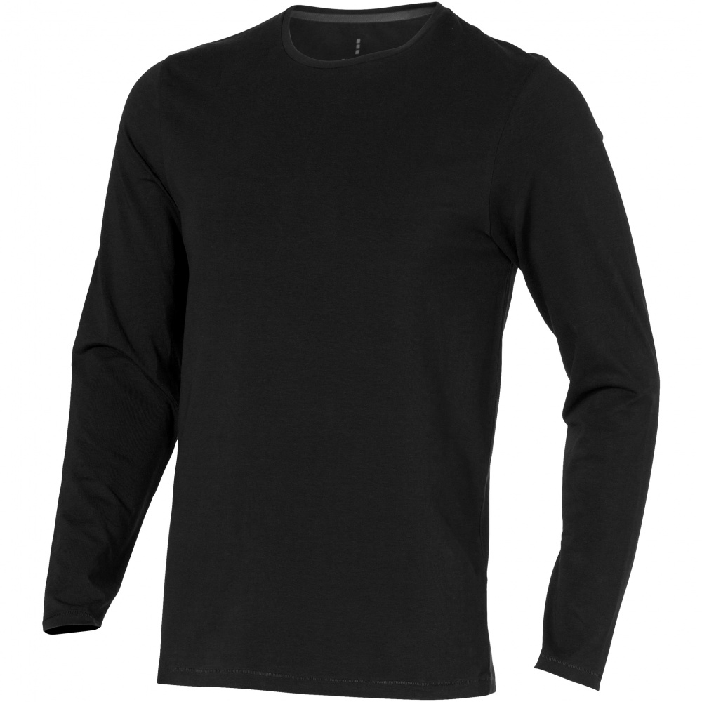 Logotrade promotional item image of: Ponoka long sleeve T-shirt, black