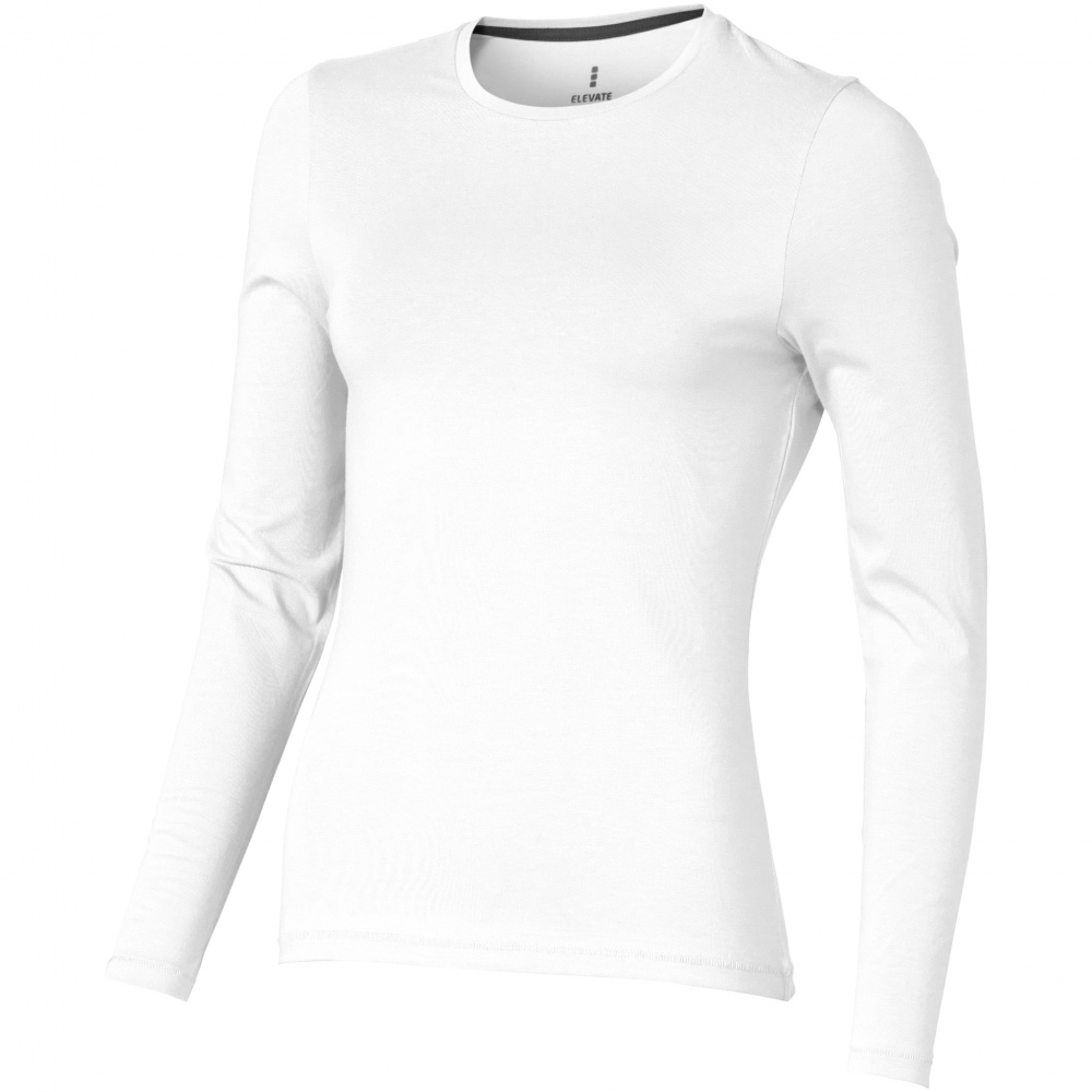 Logotrade advertising products photo of: Ponoka long sleeve ladies T-shirt, white