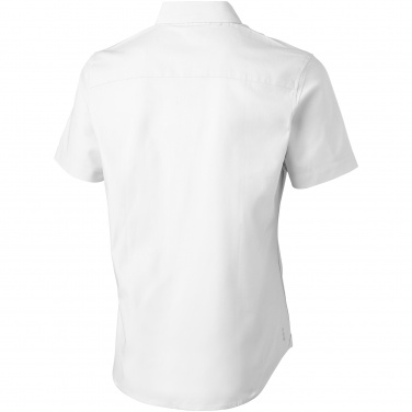 Logo trade advertising products image of: Manitoba short sleeve shirt, white