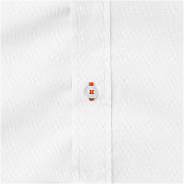 Logo trade promotional giveaway photo of: Manitoba short sleeve shirt, white