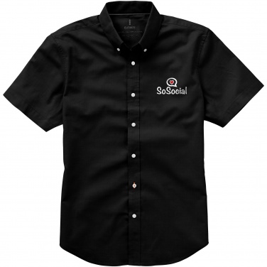 Logo trade advertising product photo of: Manitoba short sleeve shirt, black