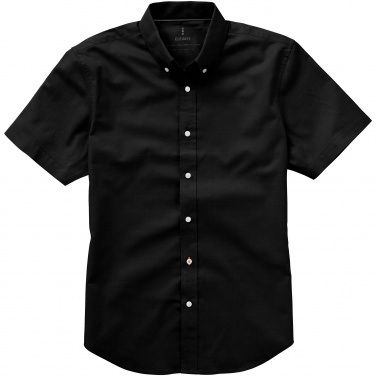 Logo trade promotional gifts image of: Manitoba short sleeve shirt, black