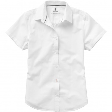 Logo trade corporate gifts picture of: Manitoba short sleeve ladies shirt, white