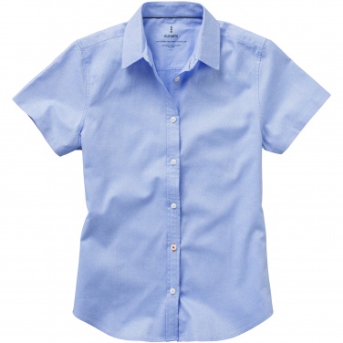 Logotrade promotional merchandise image of: Manitoba short sleeve ladies shirt, light blue