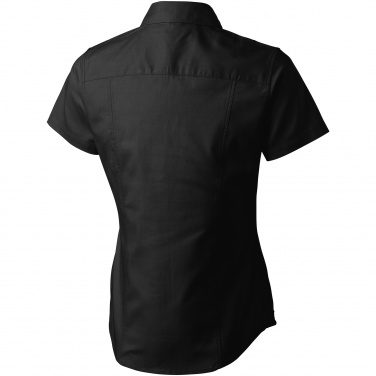 Logotrade promotional product picture of: Manitoba short sleeve ladies shirt, black