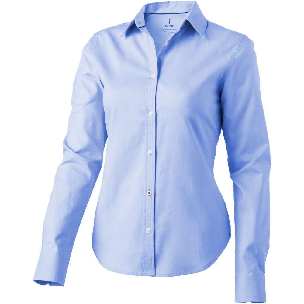 Logotrade corporate gift picture of: Vaillant long sleeve ladies shirt, light blue