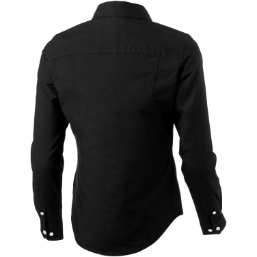 Logo trade business gifts image of: Vaillant long sleeve ladies shirt, black