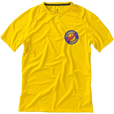 Logo trade promotional item photo of: Niagara short sleeve T-shirt, yellow