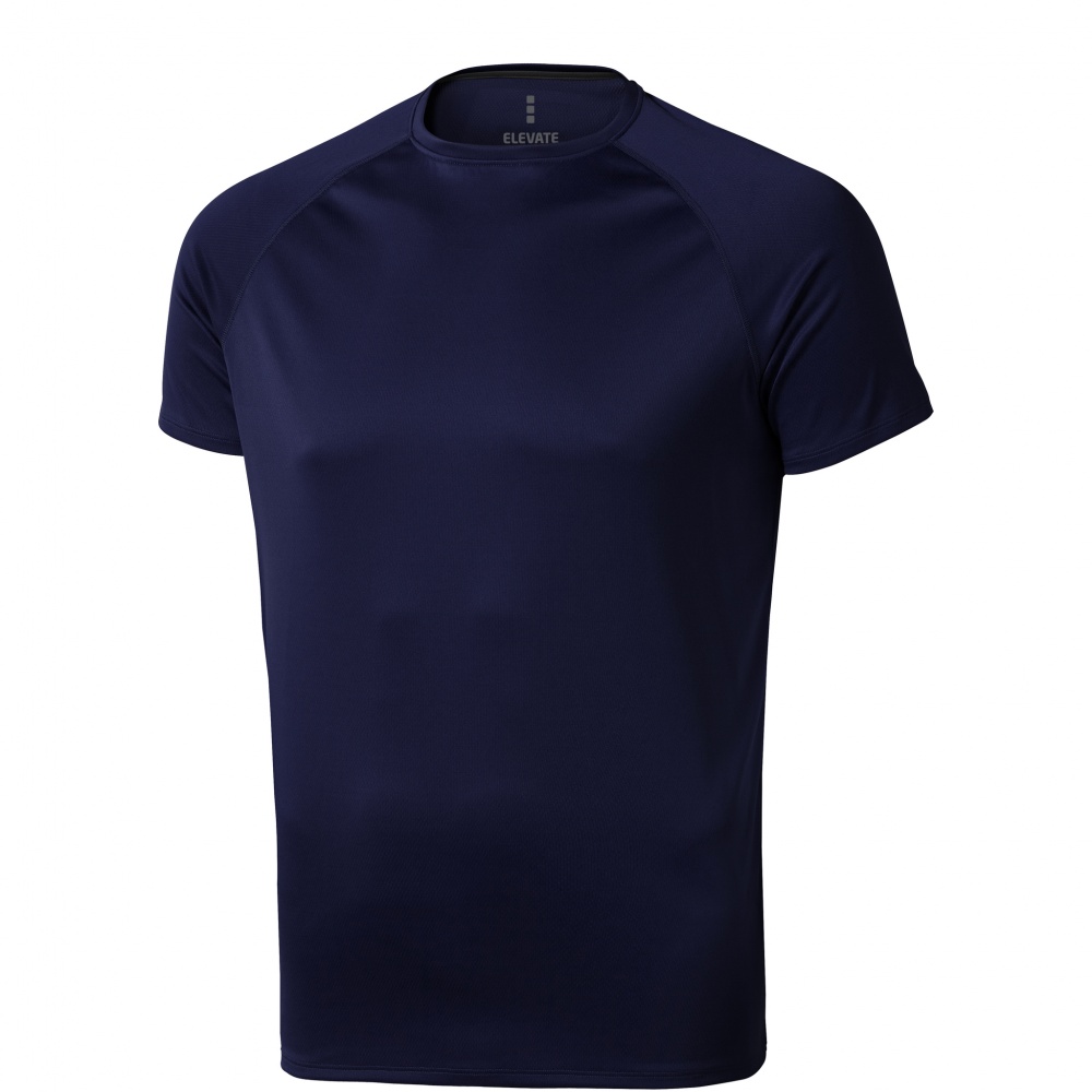 Logo trade business gift photo of: Niagara short sleeve T-shirt, navy